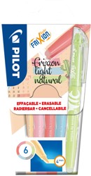 Surligneur PILOT FriXion Naturel assorti 6 pièces 6 Stuk