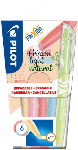 Surligneur PILOT FriXion Naturel assorti 6 pièces 6 Stuk