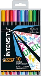 Fineliner BIC Intensity Fin étui 10 couleurs 10 Stuk