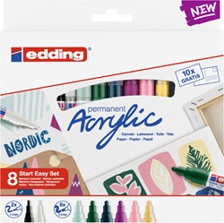 Marqueur acrylique edding kit starter petit Scandinavie 1 Set