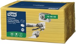 Chiffon de nettoyage Tork Premium W8 194650 1 épaisseur 40 feuilles jaune 40 Vel