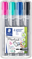 Feutre Staedtler 356 pour bloc papier chevalet ogive 2mm set 4 pièces assorti 4 Stuk
