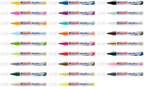 Acrylmarker edding e-5100 M verkeersrood 1 Stuk-3