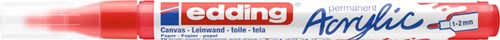 Marqueur acrylique edding e-5300 Fin rouge trafic 1 Stuk-2