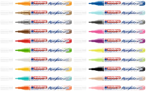 Acrylmarker edding e-5300 F verkeersrood 1 Stuk-3