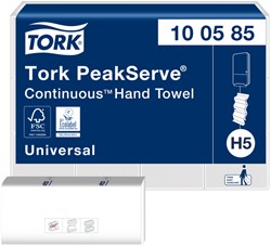 Handdoek Tork H5 Universal 1laags 201x225mm wit 12 Stuk