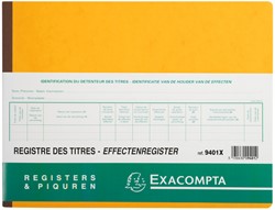 Effectenregister Exacompta BV SLR 240x320 80vel 1 Stuk