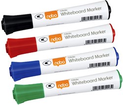 Marqueur tableau blanc Nobo Glide ogive 2mm assorti 10 pièces 10 Stuk