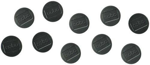 Aimant Nobo 38mm noir 10 pièces 10 Stuk-2