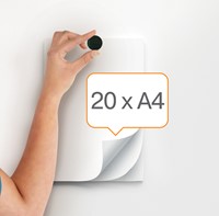 Aimant Nobo 38mm noir 10 pièces 10 Stuk-2