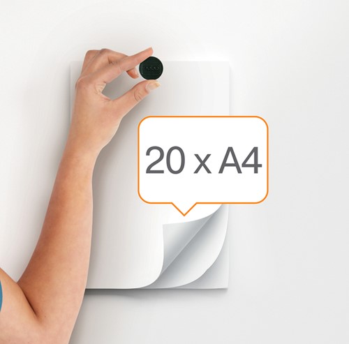 Aimant Nobo 38mm noir 10 pièces 10 Stuk-2