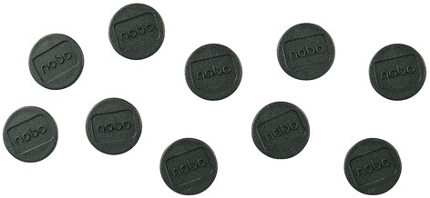 Aimant Nobo 24mm noir 10 pièces 10 Stuk-2