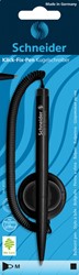 Stylo bille de comptoir Schneider Klick-fix Medium noir blister 1 pièce 1 Stuk