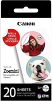 Papier photo Canon Zoemini ZP-2030-2C 20 feuilles 20 Vel