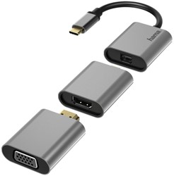 Adapter Hama Video 6-in-1 aluminium 1 Stuk