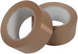 Ruban d'emballage IEZZY papier 50mmx50m 80% papier recyclé brun 1 Rol