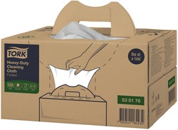 Chiffon de nettoyage Tork Premium Heavy-Duty W7 530176 Handy Box 1 ép 120fls blanc 120 Vel
