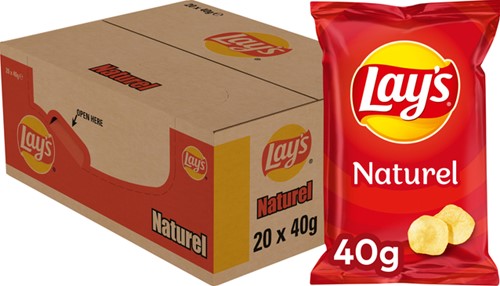 Chips Lay's Naturel 40g 40 Gram