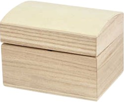 Schatkist Creativ Company 8x6x4.5cm hout 1 Stuk
