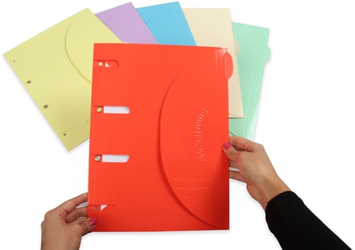 Smartfolder opbergmap gelamineerd A4 ass 6st 6 Stuk