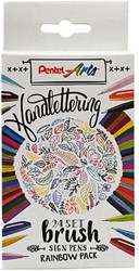 Feutre pinceau Pentel Sign SES15C Rainbow assorti 24 pièces 24 Stuk