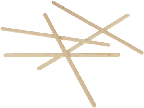 Touillettes IEZZY 140mm bois 1000 pièces 1000 Stuk-4