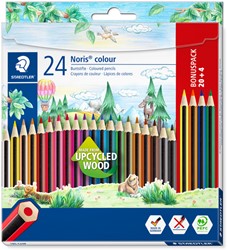 Crayon de couleur Staedtler Noris set 20+ 4 couleurs 24 Stuk
