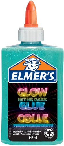 Kinderlijm Elmer's 147ml Glow in the dark blue 1 Stuk