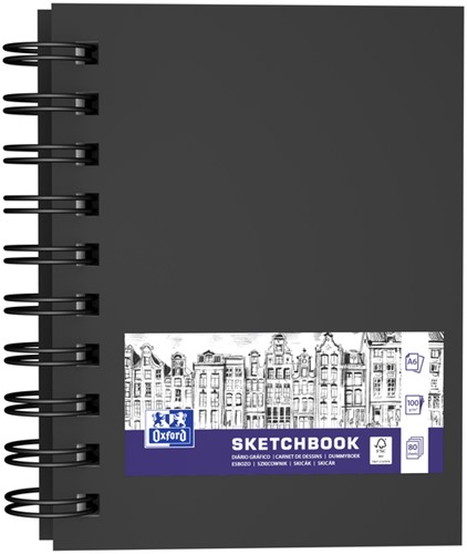 Schetsboek Oxford A6 80 vel spiraal 1 Stuk