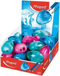 Taille-crayon Maped Igloo 2 trous présentoir 30 pièces assorti 1 Stuk
