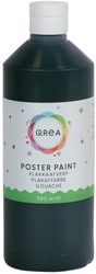 Plakkaatverf Qrea zwart 500ml 500 Milliliter