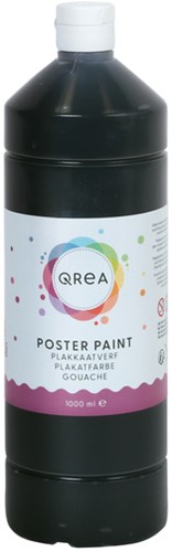 Gouache Qrea noir 1000ml 1000 Milliliter