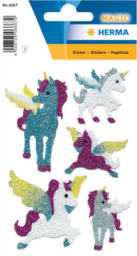 Magic sticker Eenhoorn 1 Vel