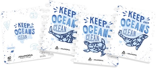 Schrift Adoc Ocean Waste Plastics A5 4x8mm 144pag 1 Stuk