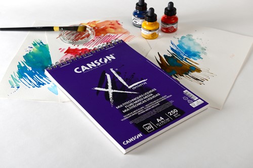 Mixed mediapapier Canson XL 250gr A3 extra wit 1 Stuk-2
