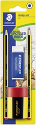Crayon Staedtler Noris HB blister 2 pièces avec gomme et taille-crayon set 4 pièces 4 Stuk