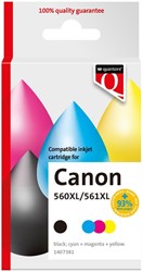 Cartouche d'encre Quantore alternative pour Canon PG560XL CL561XL noir+couleur 2 Stuk