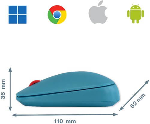 Souris sans fil Leitz Cosy bleu 1 Stuk-1