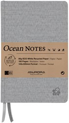 Carnet de notes Aurora ocean A5 192 pages ligné 80g structure lin gris 1 Stuk