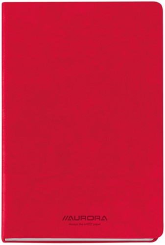 Notitieboek Aurora Capri A5 192blz lijn 80gr rood 1 Stuk