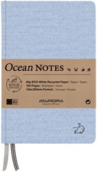 Carnet de notes Aurora Ocean A5 192 pages ligné 80g structure lin bleu 1 Stuk