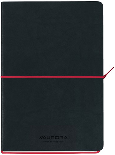 Notitieboek Aurora Tesoro A5 192blz lijn 80gr rood 1 Stuk