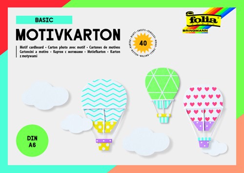 Fotokarton Folia 2-zijdig A6 40 vel 20 designs 40 Vel