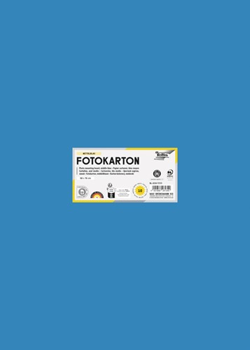 Carton photo Folia 50x70cm 300g 10 feuilles n° 34 bleu moyen 1 Stuk
