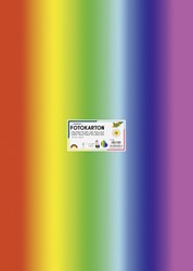 Carton photo Folia 50x70cm 300g 10 feuilles n° 1650 arc-en-ciel 1 Stuk