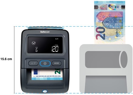 Détecteur faux billets Safescan 155S automatique noir 1 Stuk-2