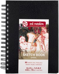 Cahier de croquis Talens Art Creation spirale 140x210mm 110g 80 feuilles 1 Stuk