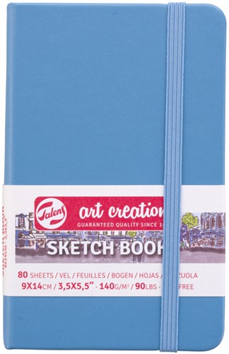 Cahier de croquis Talens Art Creation 90x140mm 140g 80 feuilles bleu clair 1 Stuk
