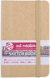 Cahier de croquis Talens Art Creation 90x140mm 140g 80 feuilles kraft 1 Stuk