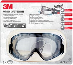 Ruimzichtbril 3M anti-fog Safety krasbestendig 1 Stuk